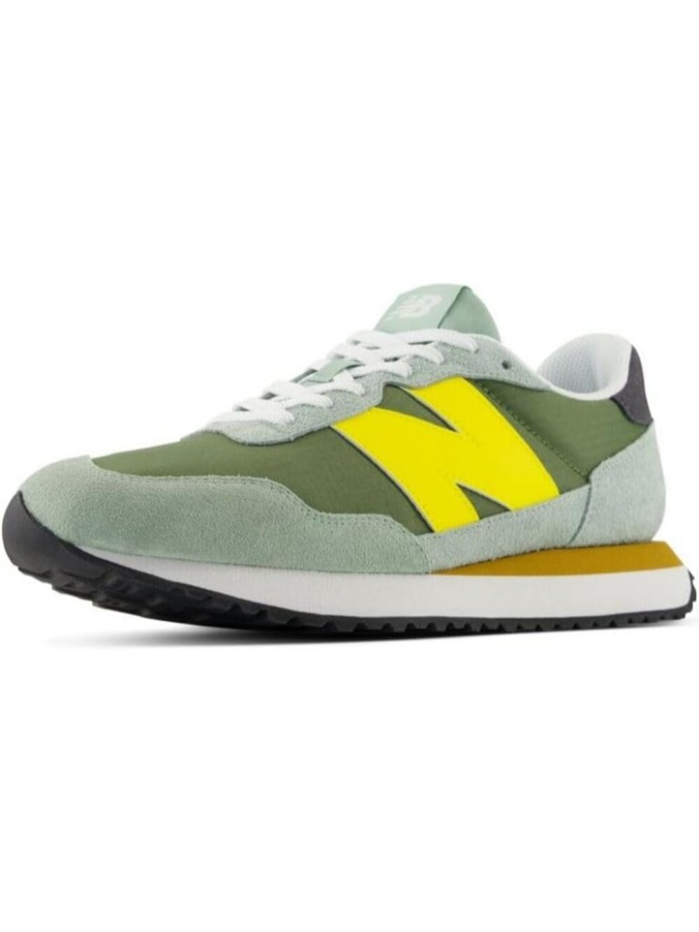 Men's Green Yellow Running Breathable No Heel Closed Toe Charged Asserts Sneaker